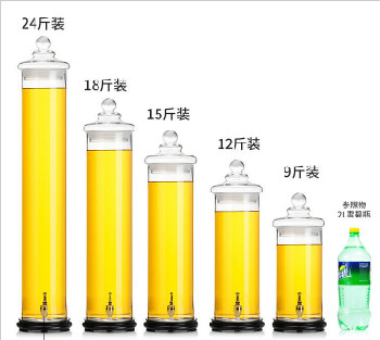 各種規(guī)格泡酒瓶對(duì)比圖及尺寸參數(shù)